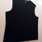 Decathlon sleeveless shirt with printed shirt gift, black, size 3XL-4XL