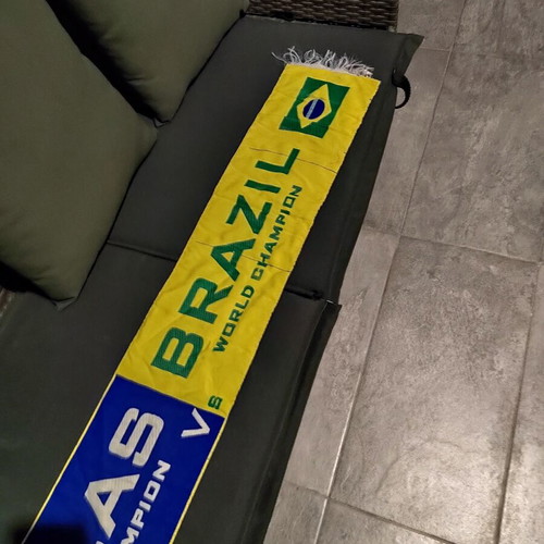 Collectible Greece vs Brazil Matchday Scarf 16/06/2005 Confederations Cup like new