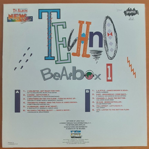 Techno Beatbox Vol. 1 LP used, electronic music