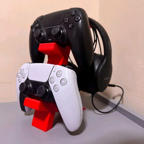 Stand for 2 controllers and headphones like new for PlayStation 5