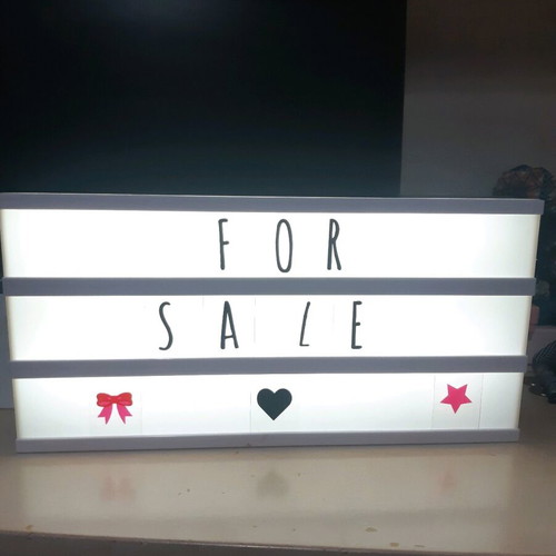 Cinema light box like new, large size 37x18