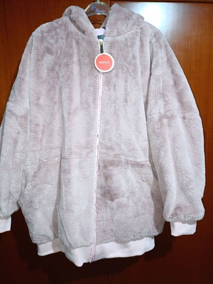 Doca fur jacket new pink