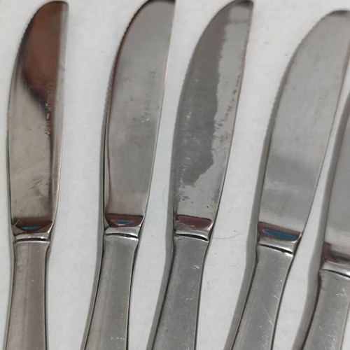 Vintage Sabena Airlines cutlery set used, knives and spoons