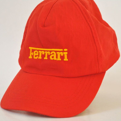 Ferrari vintage red baseball cap with embroidered logo used