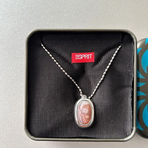 Esprit necklace new, brown and silver