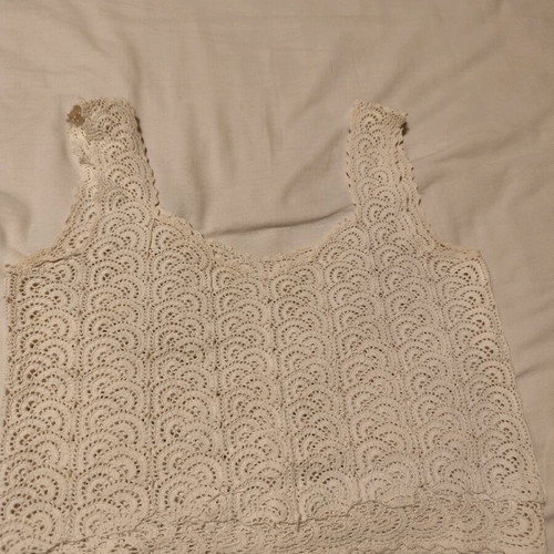 Handmade knitted tops new, pack of 4 white and cream