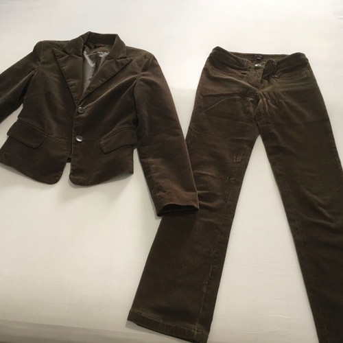 Julia Bergovich women's suit like new, dark green corduroy, size S and 34