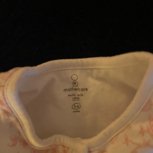 Mothercare baby sleep suit for girl 3-6 months like new with mitten sleeve