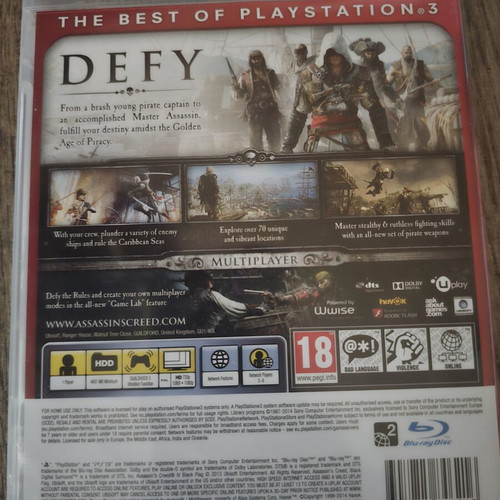 Assassin's Creed Black Flag PS3 game, like new