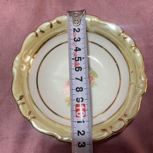 Johann Haviland Bavaria Germany vintage porcelain plates set of 4, 12.5cm, like new