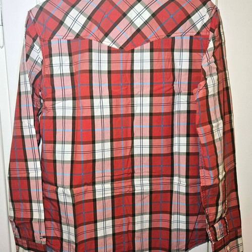 Hilfiger Denim men's plaid shirt with pockets, size M