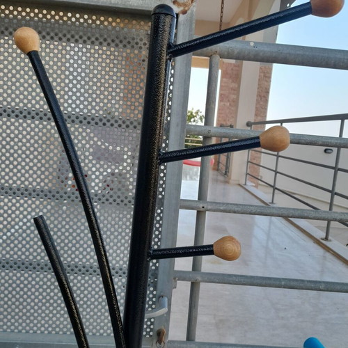 Clothes Stand and Umbrella Holder like new, metal black