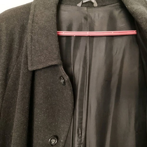 Dielle men's long coat XL used, black, vintage