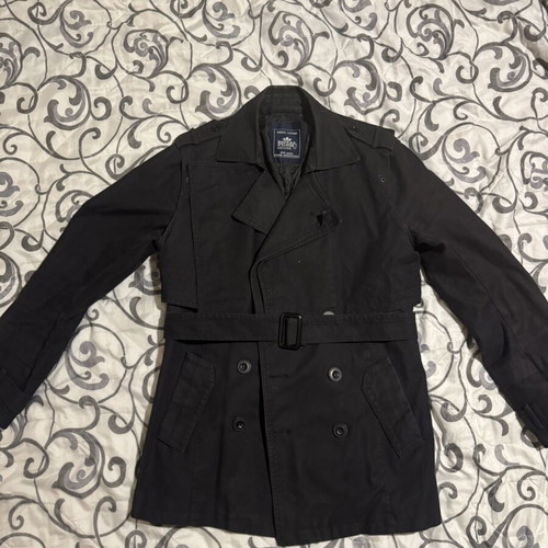 Men's Jacket with Denim Look black, like new, size S