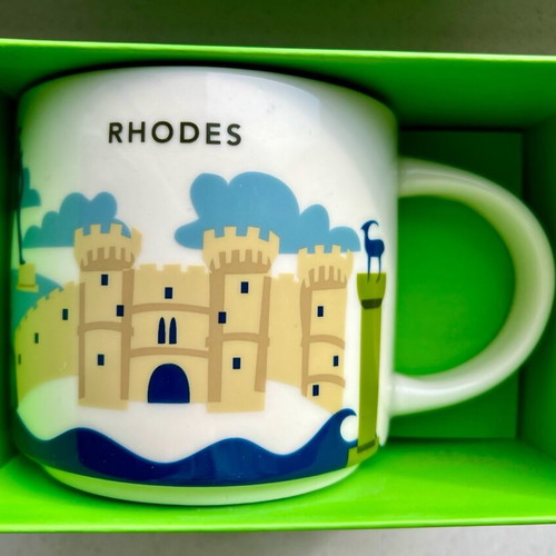 Large Starbucks YAH Rhodes Mug new 414 ml