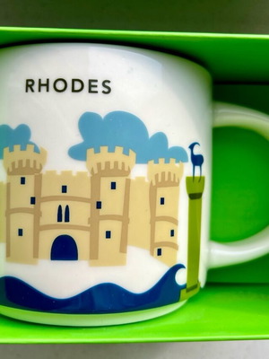 Large Starbucks YAH Rhodes Mug new 414 ml