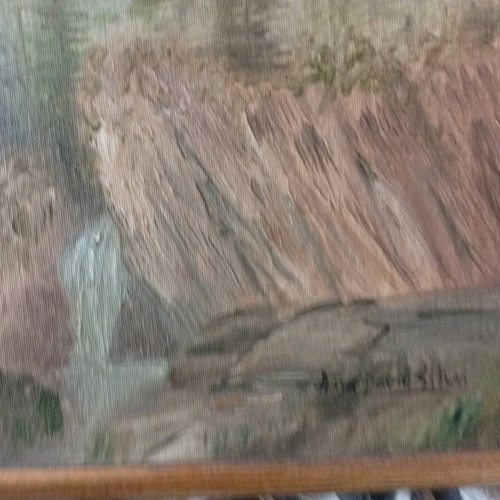 Painting like new 0.44×0.33 with golden frame