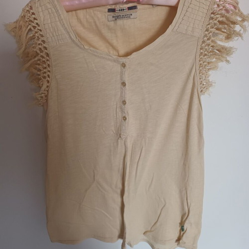 Maison Scotch blouse new, beige, size S