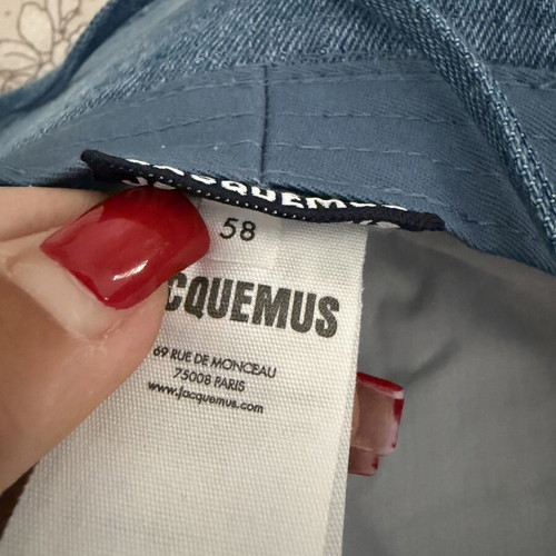 Jacquemus denim bucket hat like new, size 58, blue