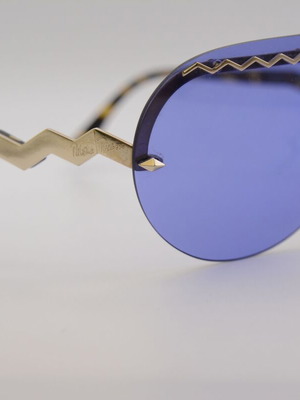 Paloma Picasso Sunglasses Mod 3716 40 Purple Gold Optyl New
