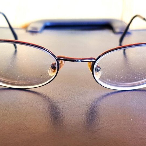 Emporio Armani glasses frame like new, gold color