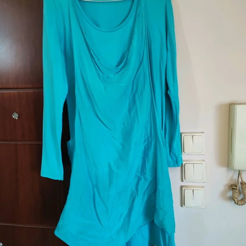 Spring dress used, turquoise, size L