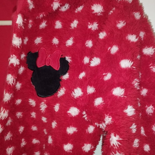 Minnie Disney winter robe like new, warm with hood size 8