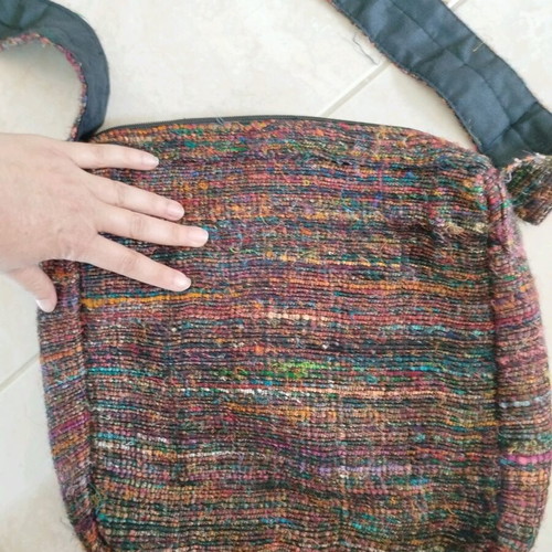 Boho crossbody bag like new, multicolored