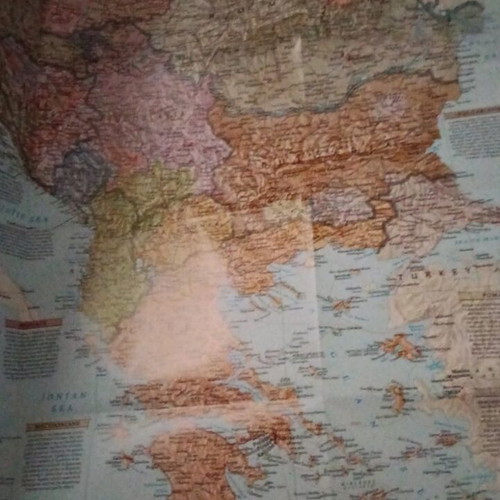 The Balkans National Geographic collectible map like new, 2002 edition