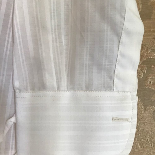 Elite women's shirt used, white striped, size 39 (M) retro