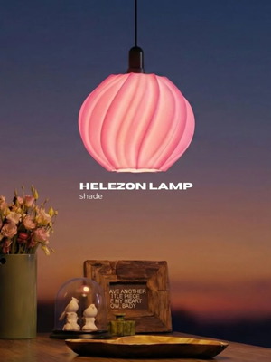 3D Printed Pendant Lamp Modern Design