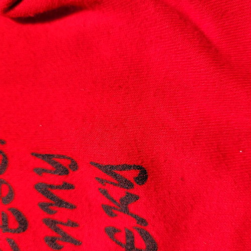 Top used red with 3/4 sleeve, size S/M