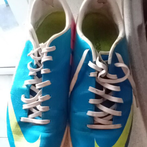 Nike Mercurial Victory IV TF football shoes used, size 43, blue