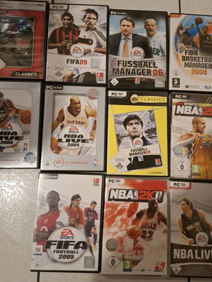 PC games used FIFA, sports, NBA pack of 11