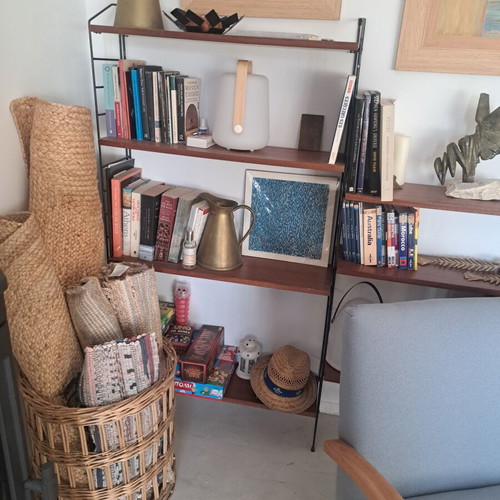 Mid Century Vintage Kajsa & Nils Nisse Strinning Teak Shelving Unit used