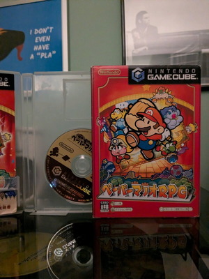 Paper Mario RPG Nintendo GameCube употребяван, пълен комплект