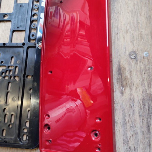 BMW M Power Front Bumper Number Plate Holders used, set of 3