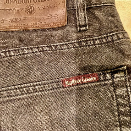 Marlboro Classics vintage black faded jeans used, W34 L36
