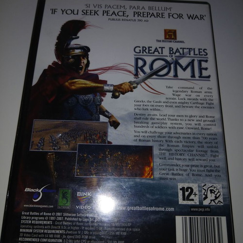 Great Battles Rome PC used
