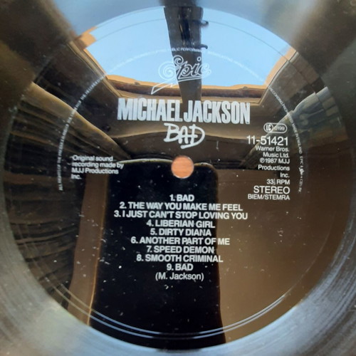 Michael Jackson Bad 7" flexi-disc used, authentic UK edition