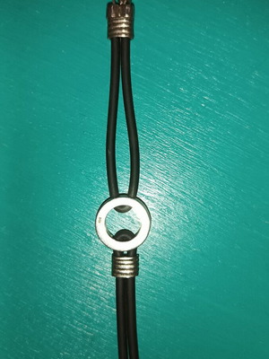 Βραχιόλι Bvlgari Ασημένιο Με Μαύρο Καουτσούκ Σαν Καινούργιο