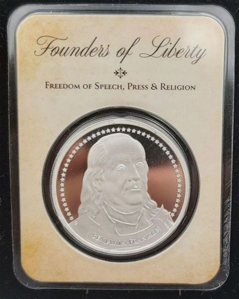  The Founders of Liberty: Benjamin Franklin SILVER