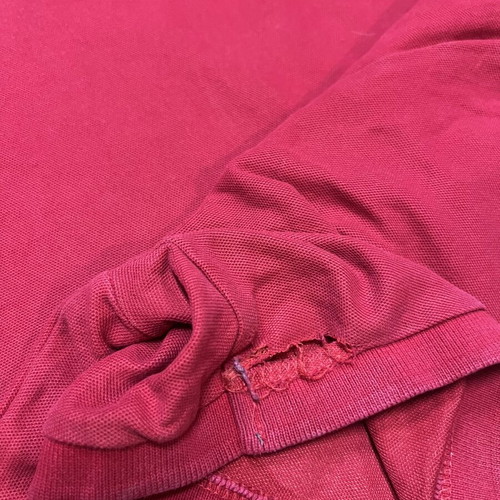 U.S. Polo Assn. red polo shirt XXL used with stains and tears