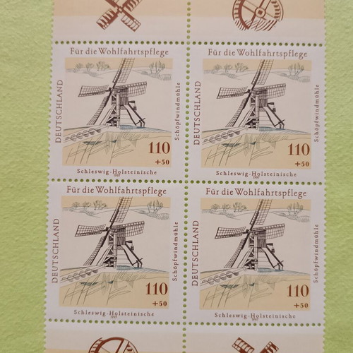 German stamps 1997 with Bonn first day cover, 5 mint blocks