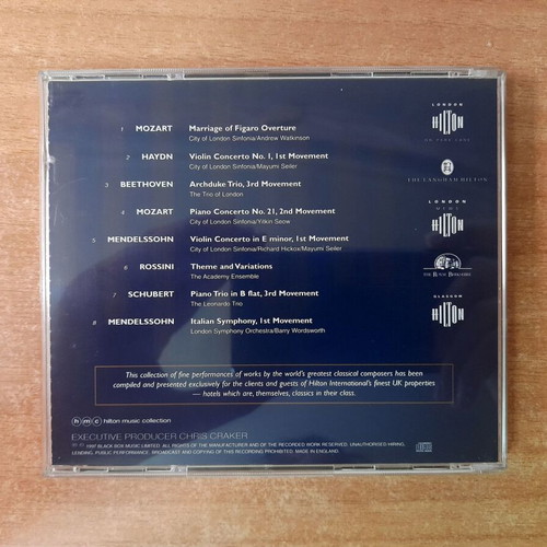 Hilton Music Collection Classic Masterpieces CD, classical