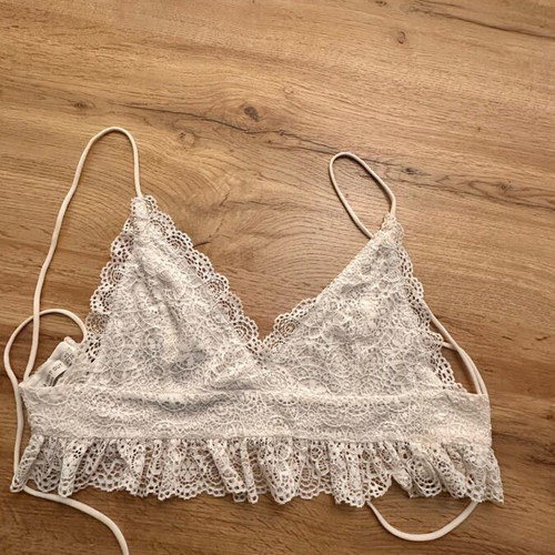 Top with lace white, like new, size XS