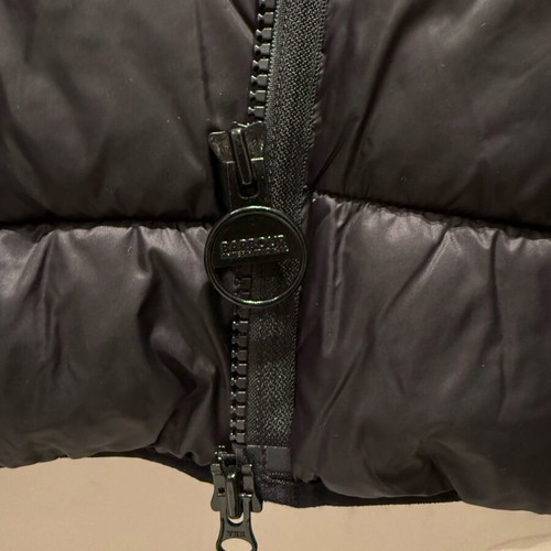 Barbour International fiber down jacket size Large like new, black