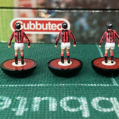 Vintage Subbuteo spares ref 57 AC Milan set of 3