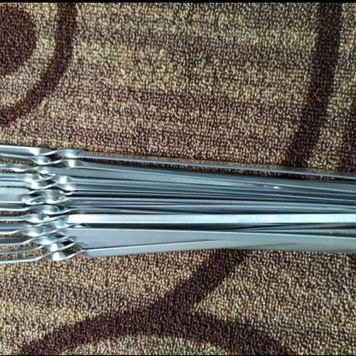 Inox skewers for mangali, thickness 2 mm, length 35 cm, pack of 20 new