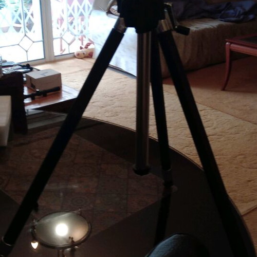 Camera tripod used with case
